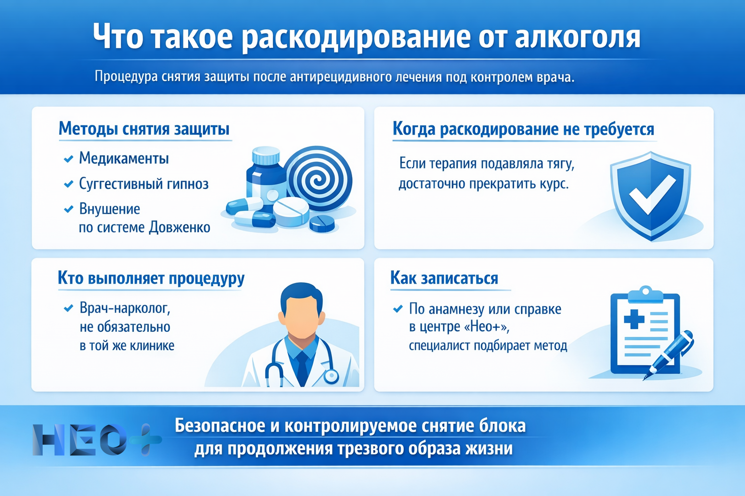 Раскодирование от алкоголя: что это такое